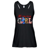 All American Girl Howdy 4th Of July Independence Day Cowboy Cowgirl Western Ladies Essential Flowy Tank