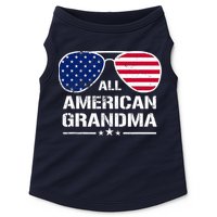 All American Grandma American Flag Patriotic Doggie Tank