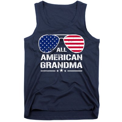 All American Grandma American Flag Patriotic Tank Top