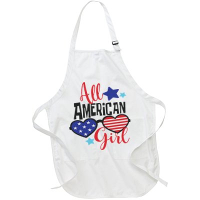 All American Girl 4th July Usa Flag Patriotic Apron