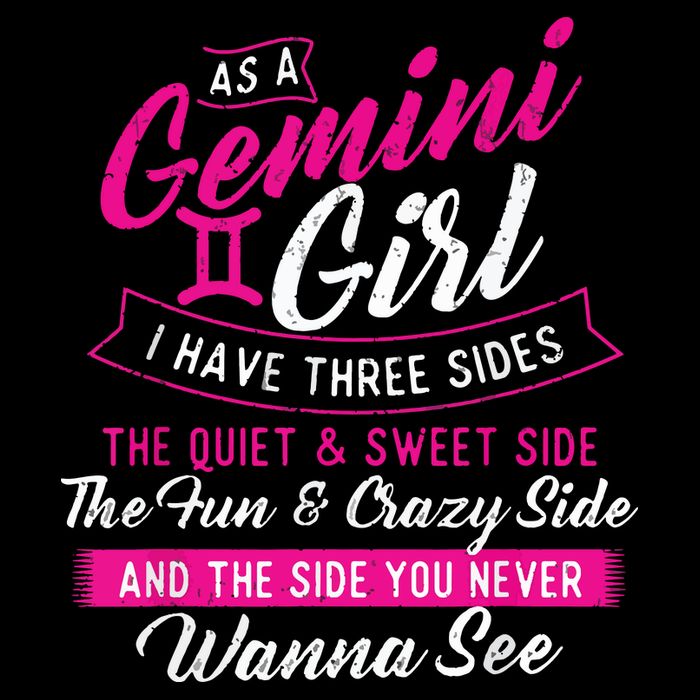 As A Gemini Girl I Have Three Sides Astrology Zodiac Sign 16 in Basic Backpack