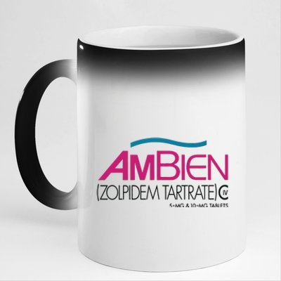 Ambien Ash Gray 11oz Black Color Changing Mug