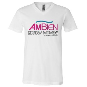 Ambien Ash Gray V-Neck T-Shirt