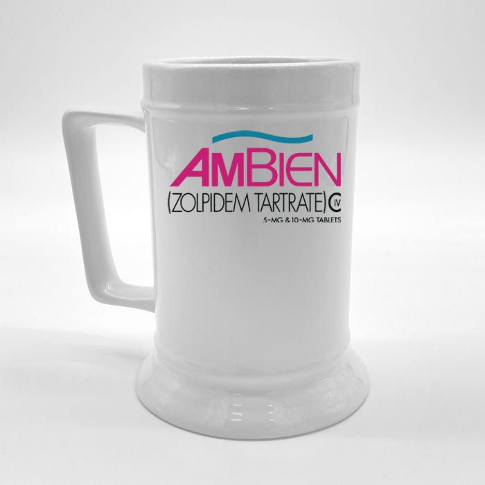 Ambien Ash Gray Beer Stein