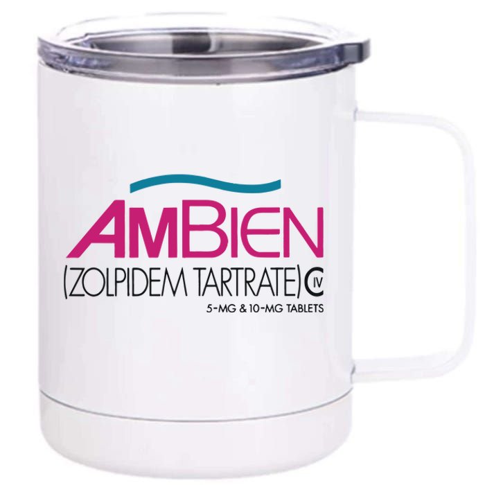 Ambien Ash Gray 12 oz Stainless Steel Tumbler Cup