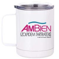 Ambien Ash Gray 12 oz Stainless Steel Tumbler Cup