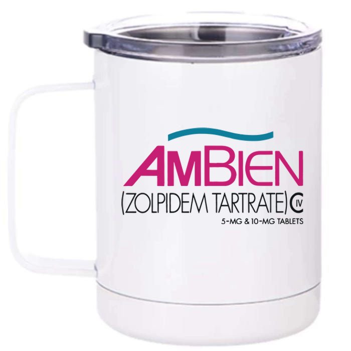 Ambien Ash Gray 12 oz Stainless Steel Tumbler Cup