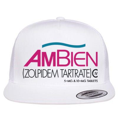 Ambien Ash Gray Flat Bill Trucker Hat