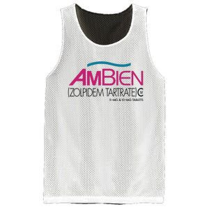 Ambien Ash Gray Mesh Reversible Basketball Jersey Tank