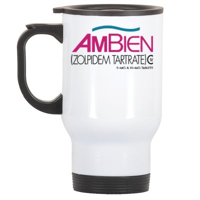 Ambien Ash Gray Stainless Steel Travel Mug