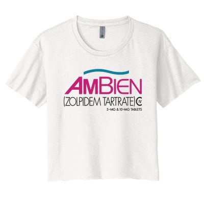 Ambien Ash Gray Women's Crop Top Tee