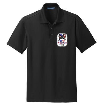 All American Girls 4th Of July Bleached Shirts Daughter USA Dry Zone Grid Polo