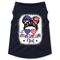 All American Girls 4th Of July Bleached Shirts Daughter USA Doggie Tank