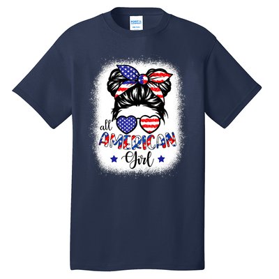 All American Girls 4th Of July Bleached Shirts Daughter USA Tall T-Shirt