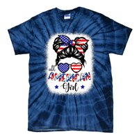 All American Girls 4th Of July Bleached Shirts Daughter USA Tie-Dye T-Shirt