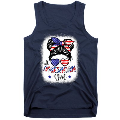 All American Girls 4th Of July Bleached Shirts Daughter USA Tank Top