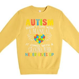 Autism Awareness Gift For Autism Grandma Gift Premium Crewneck Sweatshirt