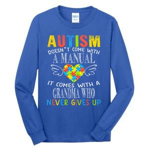 Autism Awareness Gift For Autism Grandma Gift Tall Long Sleeve T-Shirt