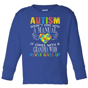 Autism Awareness Gift For Autism Grandma Gift Toddler Long Sleeve Shirt