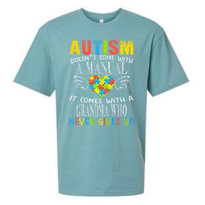 Autism Awareness Gift For Autism Grandma Gift Sueded Cloud Jersey T-Shirt