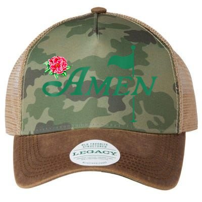 Amen Azalea Golf Masters Floral Golfing Enthusiast Design Legacy Tie Dye Trucker Hat