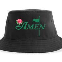 Amen Azalea Golf Masters Floral Golfing Enthusiast Design Sustainable Bucket Hat