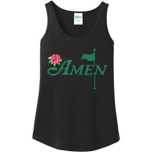 Amen Azalea Golf Masters Floral Golfing Enthusiast Design Ladies Essential Tank