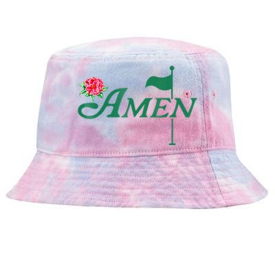 Amen Azalea Golf Masters Floral Golfing Enthusiast Design Tie-Dyed Bucket Hat