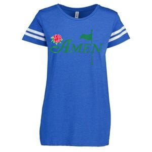 Amen Azalea Golf Masters Floral Golfing Enthusiast Design Enza Ladies Jersey Football T-Shirt