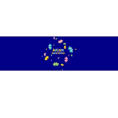 Autism Awareness Gift Puzzle Pieces Gift Bumper Sticker