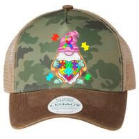 Autism Awareness Gnome Hugging Heart Acceptance Legacy Tie Dye Trucker Hat