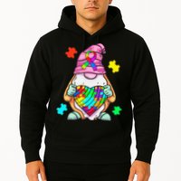 Autism Awareness Gnome Hugging Heart Acceptance Hoodie