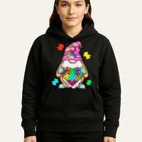 Autism Awareness Gnome Hugging Heart Acceptance Hoodie