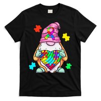 Autism Awareness Gnome Hugging Heart Acceptance T-Shirt