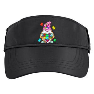 Autism Awareness Gnome Hugging Heart Acceptance Adult Drive Performance Visor