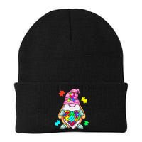 Autism Awareness Gnome Hugging Heart Acceptance Beanie
