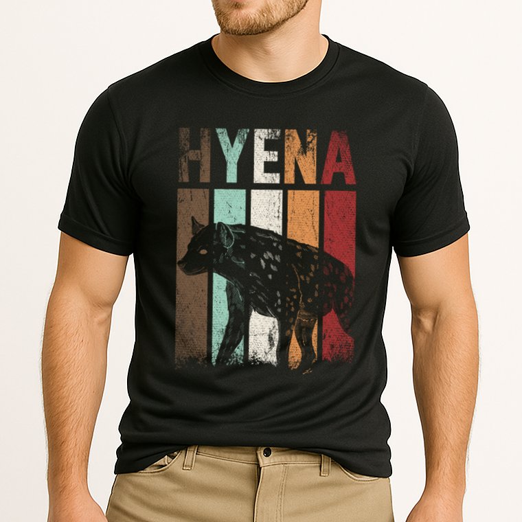 Africa Animal Gift Zoo Keeper Retro Hyena Funny Gift Cooling Performance Crew T-Shirt