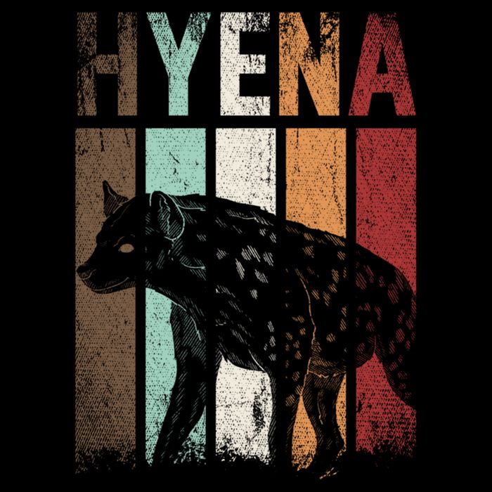 Africa Animal Gift Zoo Keeper Retro Hyena Funny Gift Cooling Performance Crew T-Shirt