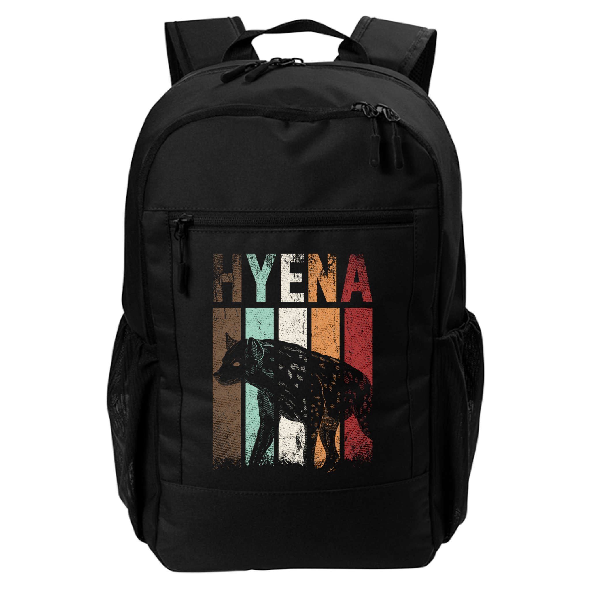 Africa Animal Gift Zoo Keeper Retro Hyena Funny Gift Backpack