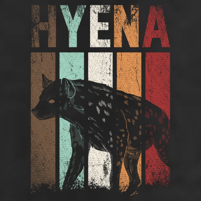Africa Animal Gift Zoo Keeper Retro Hyena Funny Gift Beanie