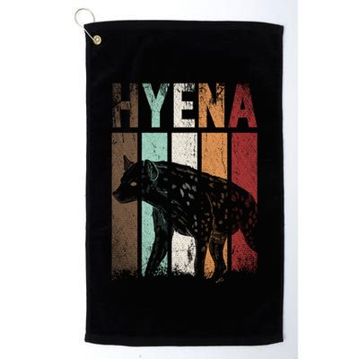 Africa Animal Gift Zoo Keeper Retro Hyena Funny Gift Golf Towel