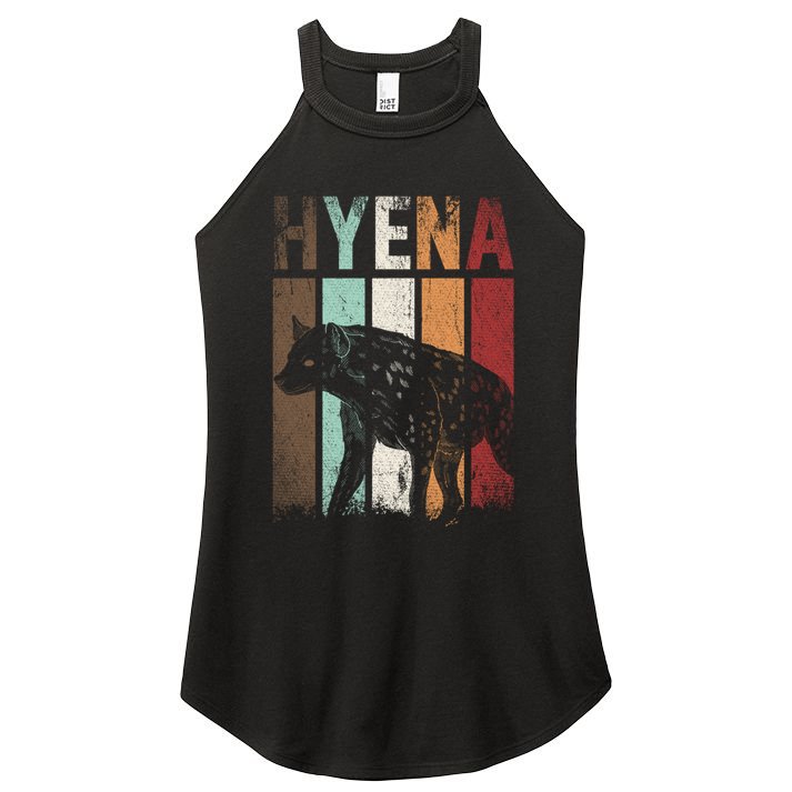 Africa Animal Gift Zoo Keeper Retro Hyena Funny Gift Women's Perfect Tri Rocker Tank