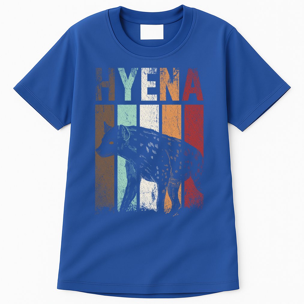 Africa Animal Gift Zoo Keeper Retro Hyena Funny Gift Tall T-Shirt