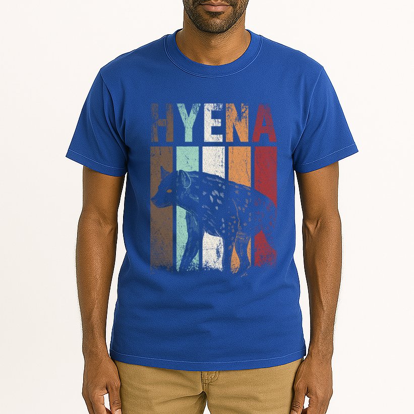 Africa Animal Gift Zoo Keeper Retro Hyena Funny Gift Tall T-Shirt