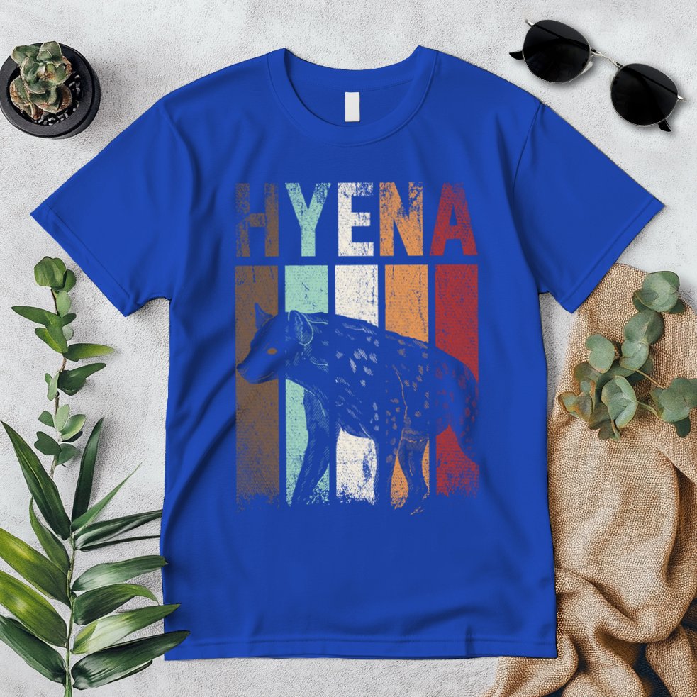 Africa Animal Gift Zoo Keeper Retro Hyena Funny Gift Premium T-Shirt