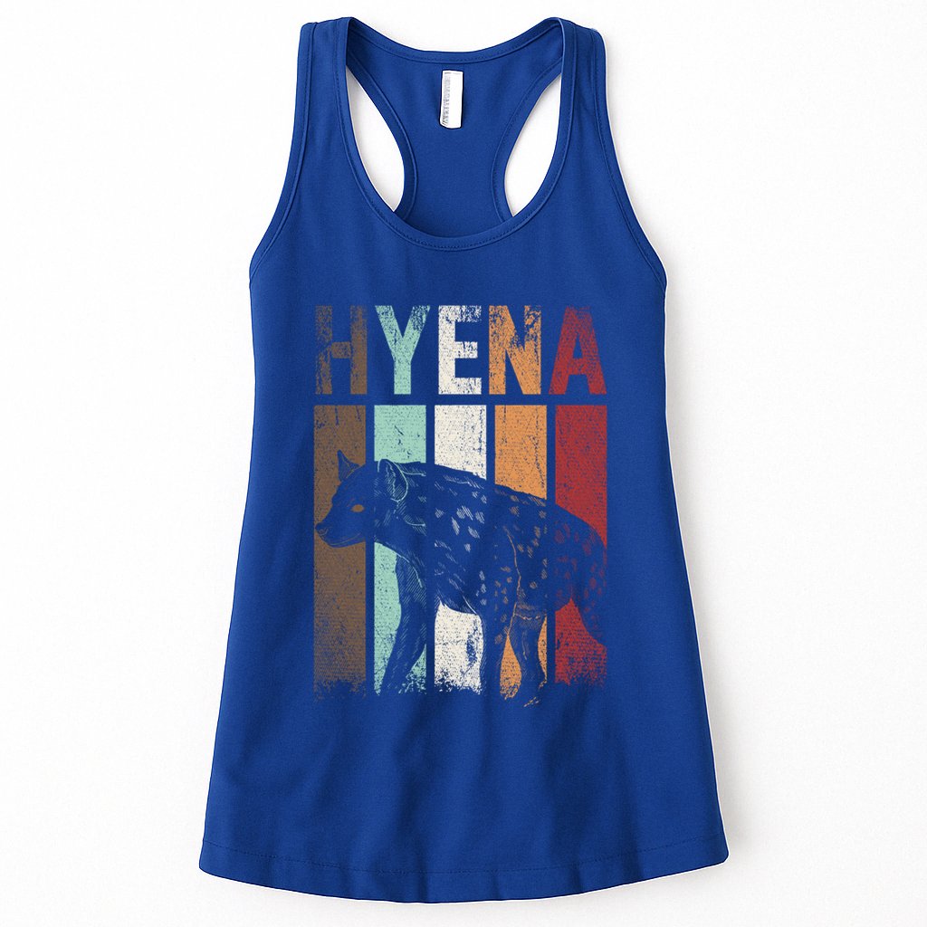 Africa Animal Gift Zoo Keeper Retro Hyena Funny Gift Womens Tank Top