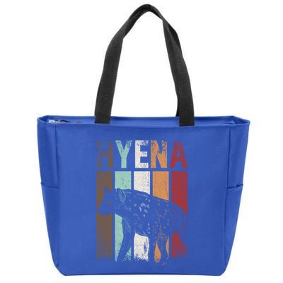 Africa Animal Gift Zoo Keeper Retro Hyena Funny Gift Zip Tote Bag