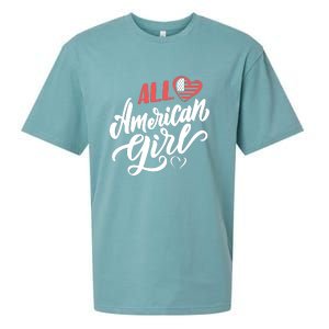 All American Girl | 4th Of July Family Outfits Sueded Cloud Jersey T-Shirt