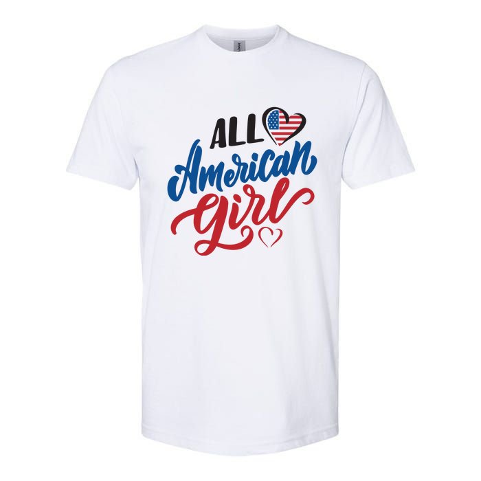 All American Girl | 4th Of July Family Outfits Softstyle CVC T-Shirt