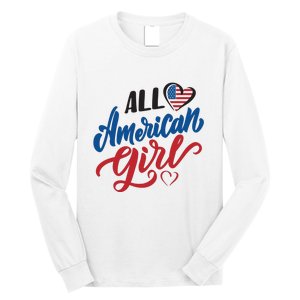 All American Girl | 4th Of July Family Outfits Long Sleeve Shirt